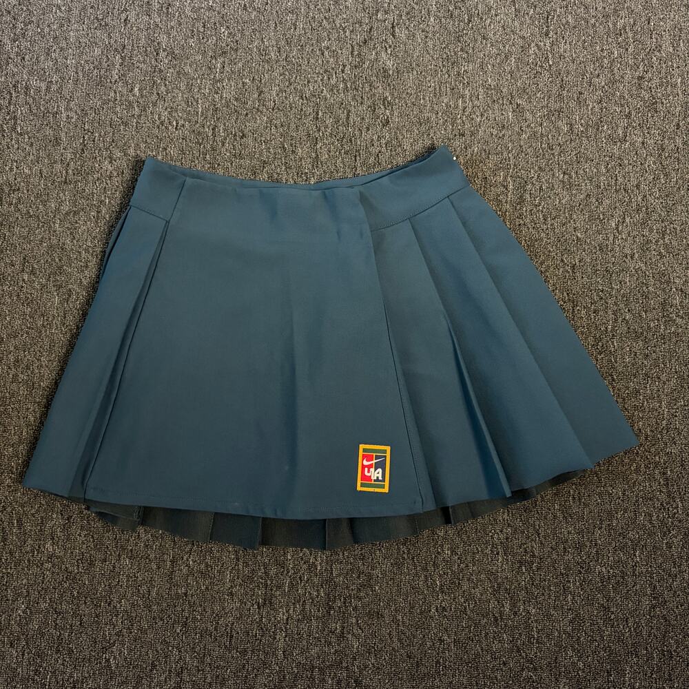Vintage Y2k Nike Court Yoon Navy Pleated Tennis Athletic Skirt Women's S